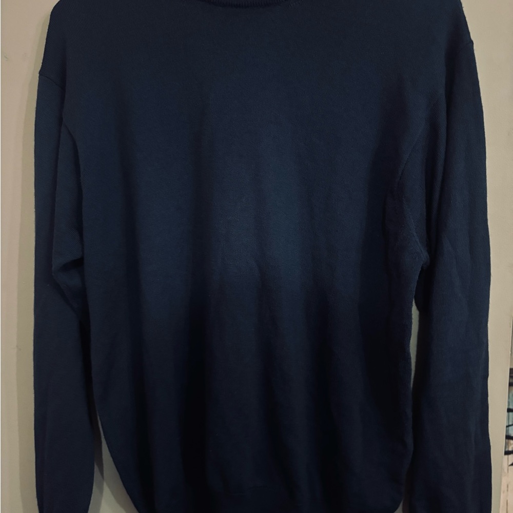 Men's Classic Navy Crewneck Sweater
